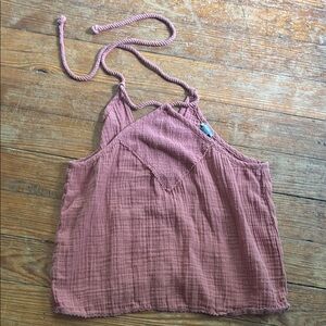 Aerie Dusty Pink Halter Tank Top